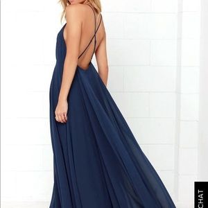 NAVY BLUE MAXI DRESS